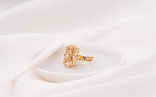Ring Geometric Wear - White Maneer Polki Ring by Putstyle
