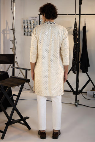 Kurta for Indian Weddings – Beige Boot Straight by Twenty Nine