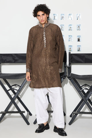 Kurta for Indian Weddings – Green Bandhani Pathani by Twenty Nine