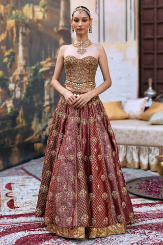 Lehenga set Indian Wedding – Multicolor Arunima by Itrh