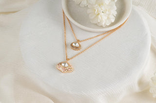 Pendant Traditional Wear - Gold Rivayat Polki Pendant by Putstyle