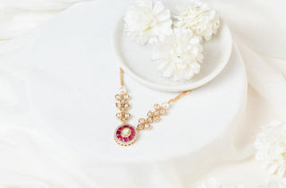 Necklace Polki Wear - Gold Gloria Polki Necklace by Putstyle