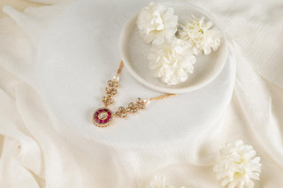 Necklace Polki Wear - Gold Gloria Polki Necklace by Putstyle