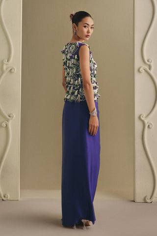 Purple Co-ord Set for Contemporary Wear - Regal Tailored Co-ord Set by Payal & Zinal