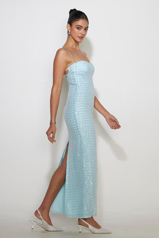 Dress Glamour Wear - Blue Amelia Dress by self-cntrd