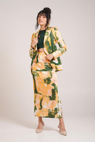 Multicolor Chaya Ceri Blazer Set – Daytime Affair Chic Blazer Set by Advait