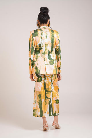 Multicolor Chaya Ceri Blazer Set – Daytime Affair Chic Blazer Set by Advait