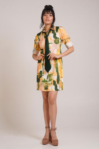 Multicolor Chaya Ceri Blazer Dress – Elegant Daytime Affair Blazer Dress by Advait