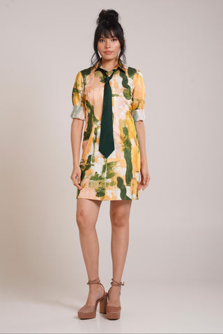 Multicolor Chaya Ceri Blazer Dress – Elegant Daytime Affair Blazer Dress by Advait