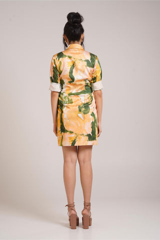 Multicolor Chaya Ceri Blazer Dress – Elegant Daytime Affair Blazer Dress by Advait