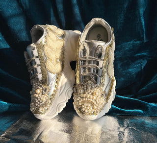 Ivory pearl crown royal shoes