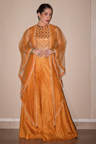 Sharara Set for Indian Weddings – Yellow Bandhani by Twenty Nine
