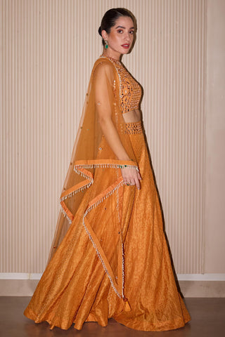 Sharara Set for Indian Weddings – Yellow Bandhani by Twenty Nine