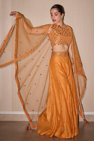 Sharara Set for Indian Weddings – Yellow Bandhani by Twenty Nine