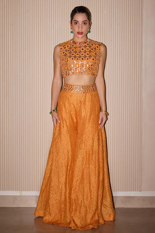 Sharara Set for Indian Weddings – Yellow Bandhani by Twenty Nine