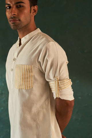 Midas ivory kurta and salwar
