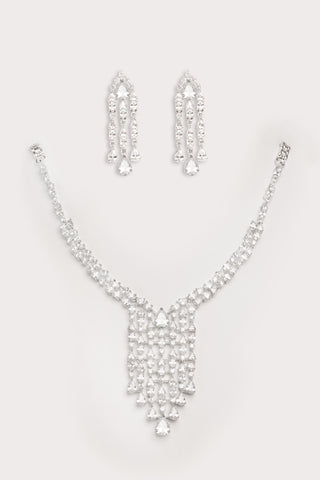Necklace for Festive – White Amaya Diamond by Zevar by Geeta