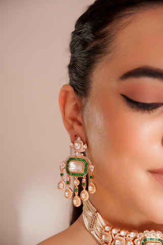 Chokar for Festive – Green Ihita Kundan by Zevar by Geeta