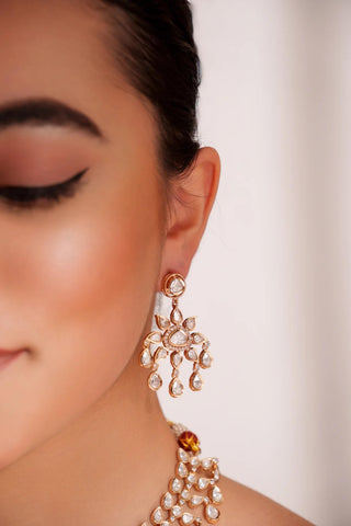 Necklace Set  Festive– Gold Eshana Kundan by Zevar by Geeta