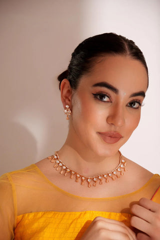 Necklace Set for Festive – Gold Svara Kundan by Zevar by Geeta