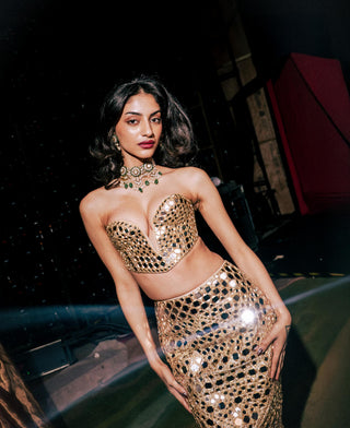 Lehenga Indian Wedding - Gold Tarakshi Lehenga by Itrh