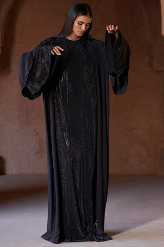 Black zafirah seher abaya set