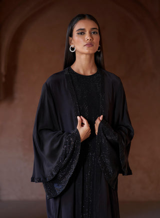 Black zafirah seher abaya set
