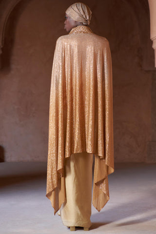 Gold sekhem seher skirt set