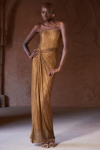 Gold marha seher gown