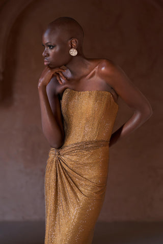 Gold marha seher gown