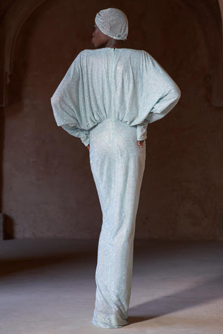 Green taleemah seher gown