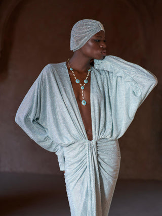 Green taleemah seher gown