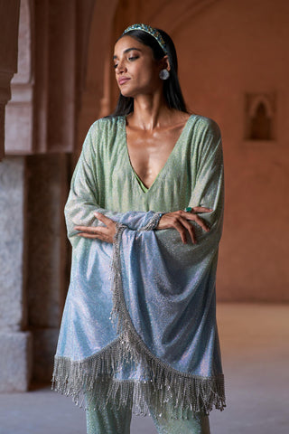 Green yumna seher co-ord set