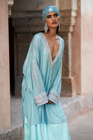 Blue sadeem seher co-ord set