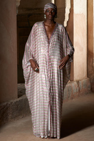 Pink osira seher kaftan