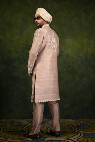 Pink Sherwani Set for Indian Wedding - Turkish Rose Edit by Rachit Khanna
