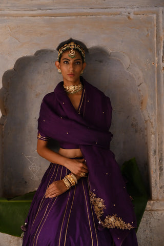 Purple lehenga set