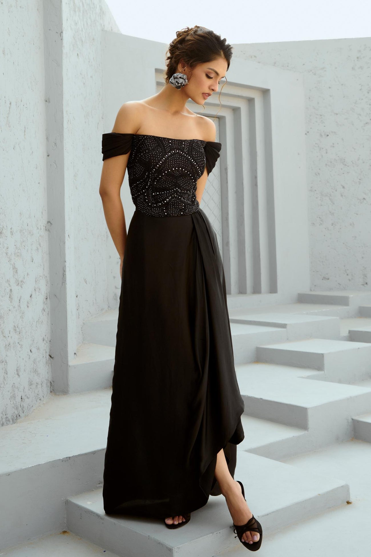 Skirt Set Black Stella Corset Drape Skirt Chamee & Palak Mrs. G — free download