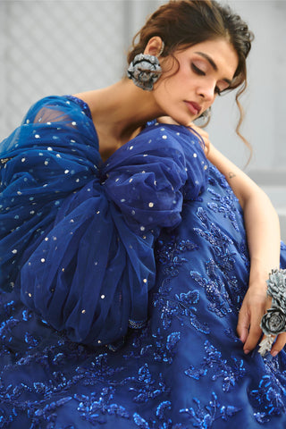 Skirt Set Indian Wedding - Blue Serena by Chamee & Palak