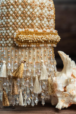 Embroidered Potli Bag Indian Wedding – Damsel Criss Cross by Nayaab by Sonia