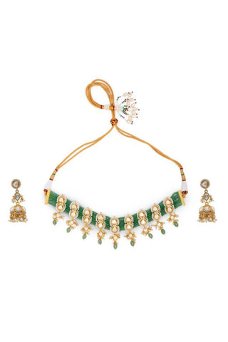 Choker Set for Indian Weddings – Green Devika by Amraani