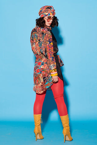Dress for Contemporary Wear – Multicolor Melody Cultures Half Knot by Label Esha Amin