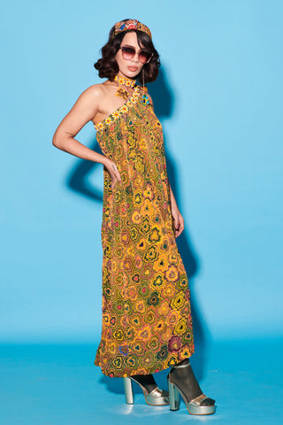 Dress for Contemporary Wear – Multicolor Melody Cultures Pinwheel by Label Esha Amin