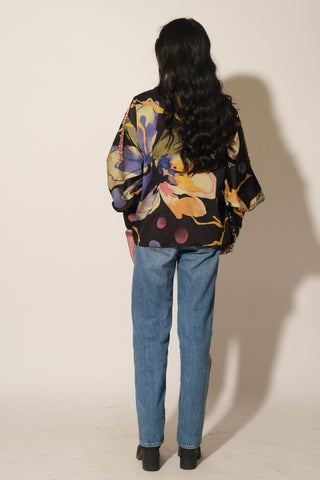 Jacket for Indian Wedding – Black Serigraph Embellished by Label Esha Amin