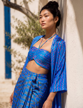 Jacket Set Contemporary Wear - Blue Electric Tide by Nautanky