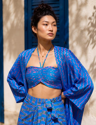 Jacket Set Contemporary Wear - Blue Electric Tide by Nautanky