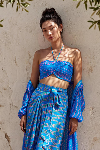 Jacket Set Contemporary Wear - Blue Electric Tide by Nautanky