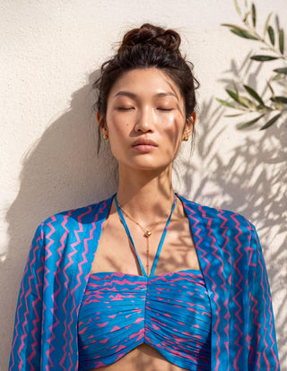 Jacket Set Contemporary Wear - Blue Electric Tide by Nautanky