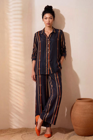 Co-ord Set Contemporary Wear - Black Ember Line by Nautanky