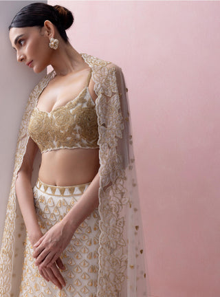 Ivory reverie-festive lehenga set